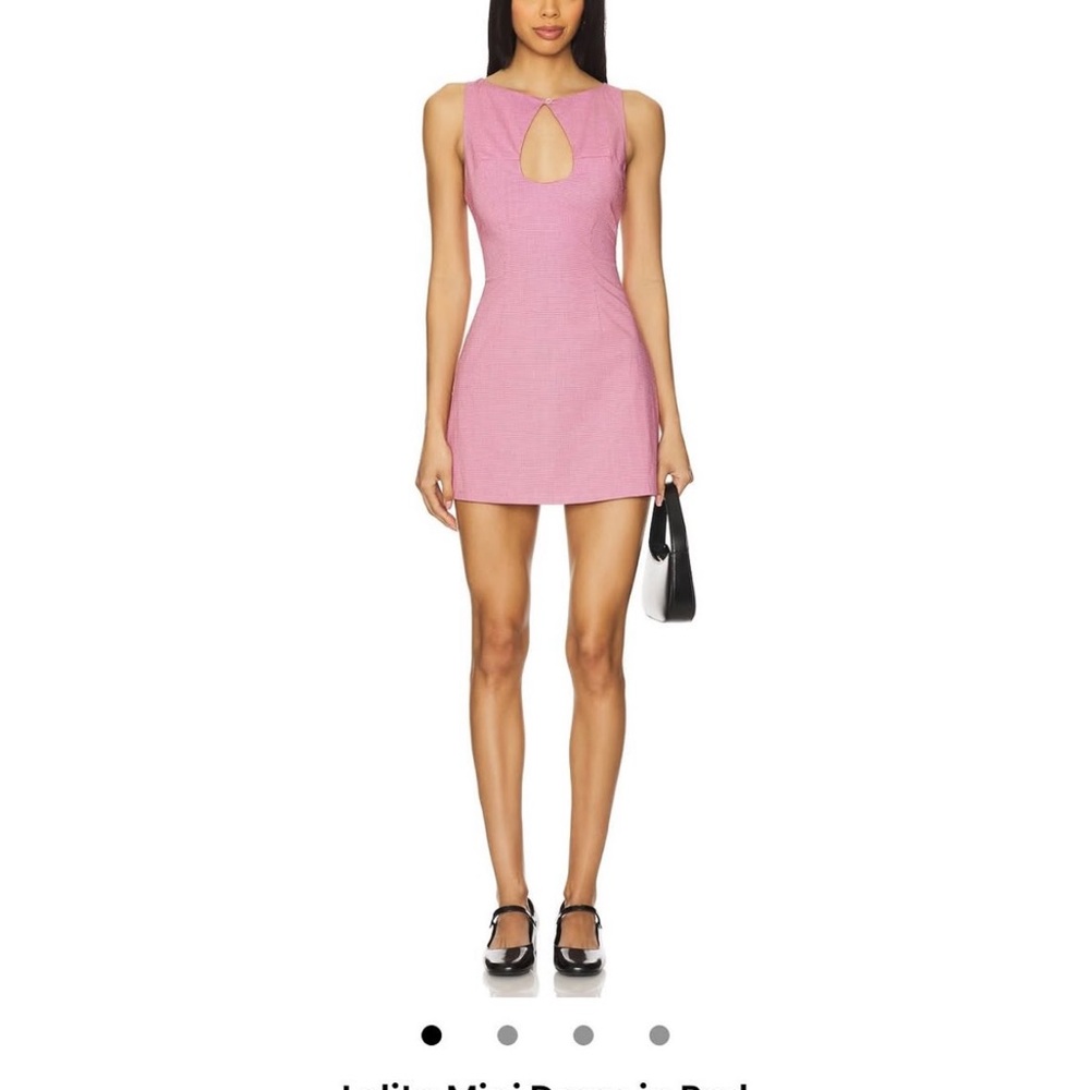 REVOLVE Pink Cut-Out Mini Dress